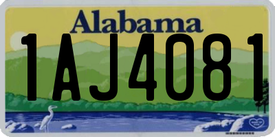 AL license plate 1AJ4081