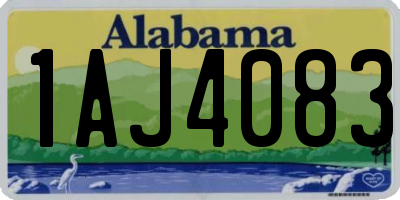 AL license plate 1AJ4083