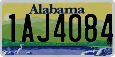 AL license plate 1AJ4084