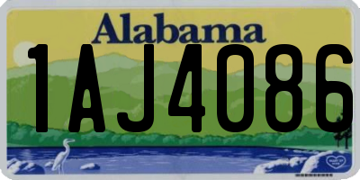 AL license plate 1AJ4086