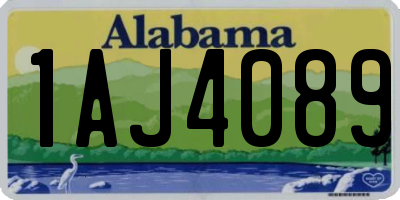 AL license plate 1AJ4089