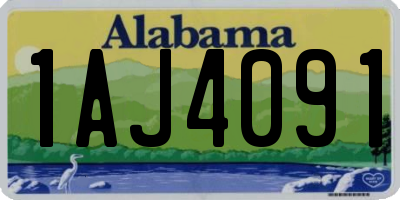 AL license plate 1AJ4091
