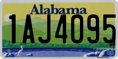AL license plate 1AJ4095