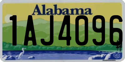 AL license plate 1AJ4096
