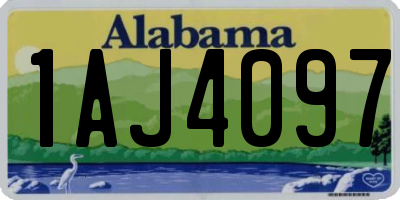AL license plate 1AJ4097