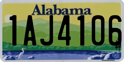 AL license plate 1AJ4106