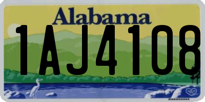 AL license plate 1AJ4108
