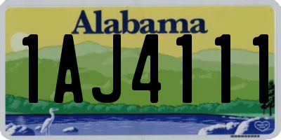 AL license plate 1AJ4111