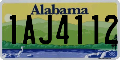 AL license plate 1AJ4112