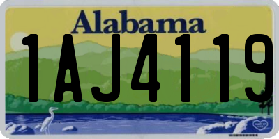 AL license plate 1AJ4119