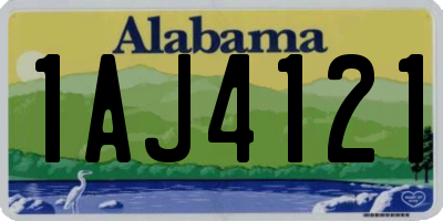AL license plate 1AJ4121