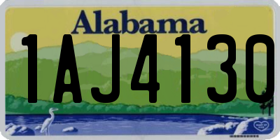 AL license plate 1AJ4130