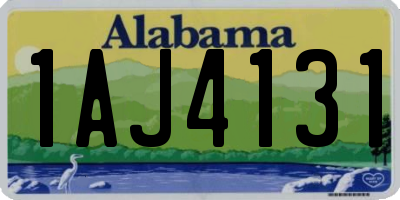 AL license plate 1AJ4131