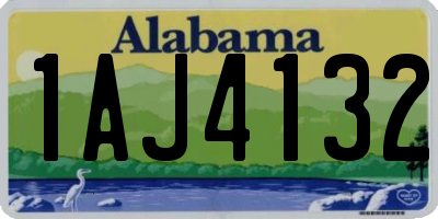 AL license plate 1AJ4132
