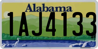 AL license plate 1AJ4133