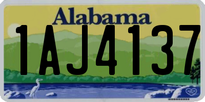 AL license plate 1AJ4137