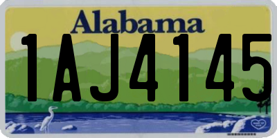 AL license plate 1AJ4145