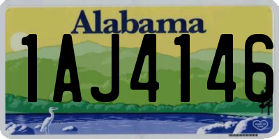 AL license plate 1AJ4146