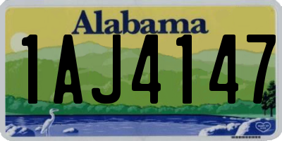 AL license plate 1AJ4147
