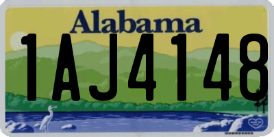 AL license plate 1AJ4148