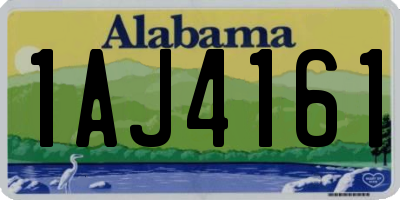 AL license plate 1AJ4161