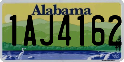 AL license plate 1AJ4162