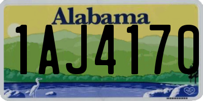 AL license plate 1AJ4170