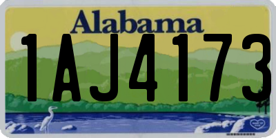 AL license plate 1AJ4173