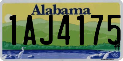 AL license plate 1AJ4175