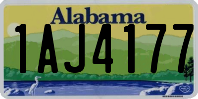 AL license plate 1AJ4177