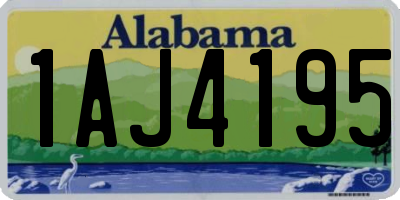 AL license plate 1AJ4195