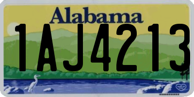 AL license plate 1AJ4213