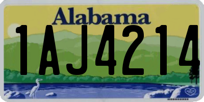 AL license plate 1AJ4214