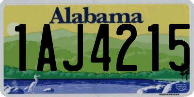 AL license plate 1AJ4215