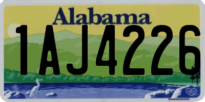 AL license plate 1AJ4226