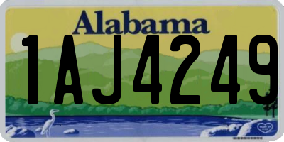 AL license plate 1AJ4249