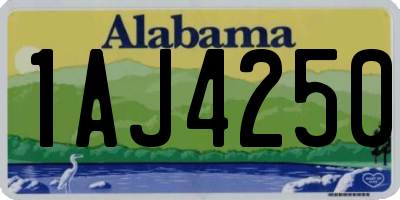 AL license plate 1AJ4250