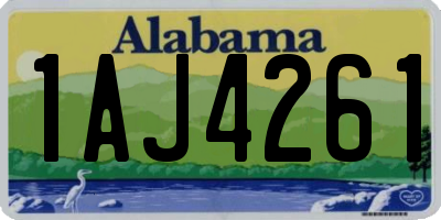 AL license plate 1AJ4261