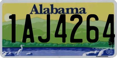 AL license plate 1AJ4264