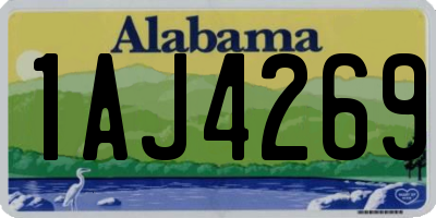 AL license plate 1AJ4269