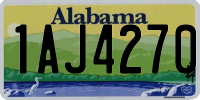 AL license plate 1AJ4270