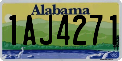 AL license plate 1AJ4271
