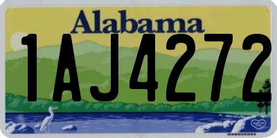 AL license plate 1AJ4272