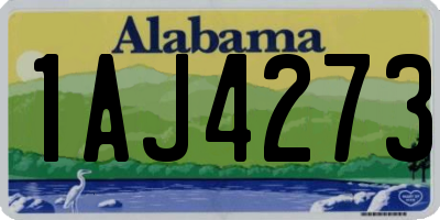 AL license plate 1AJ4273