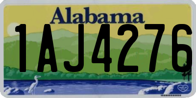 AL license plate 1AJ4276