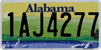 AL license plate 1AJ4277