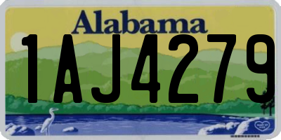 AL license plate 1AJ4279