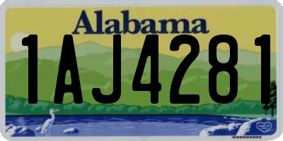 AL license plate 1AJ4281