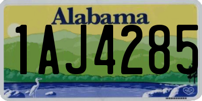 AL license plate 1AJ4285
