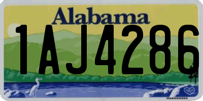 AL license plate 1AJ4286